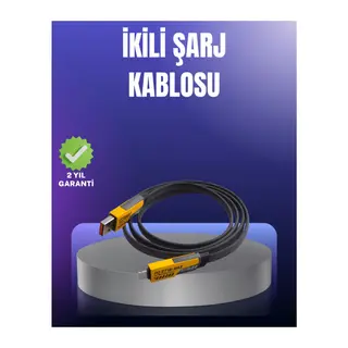 Evrensel Uyumluluklu Dayanıklı Metal Başlıklı Hızlı Şarj Kablosu