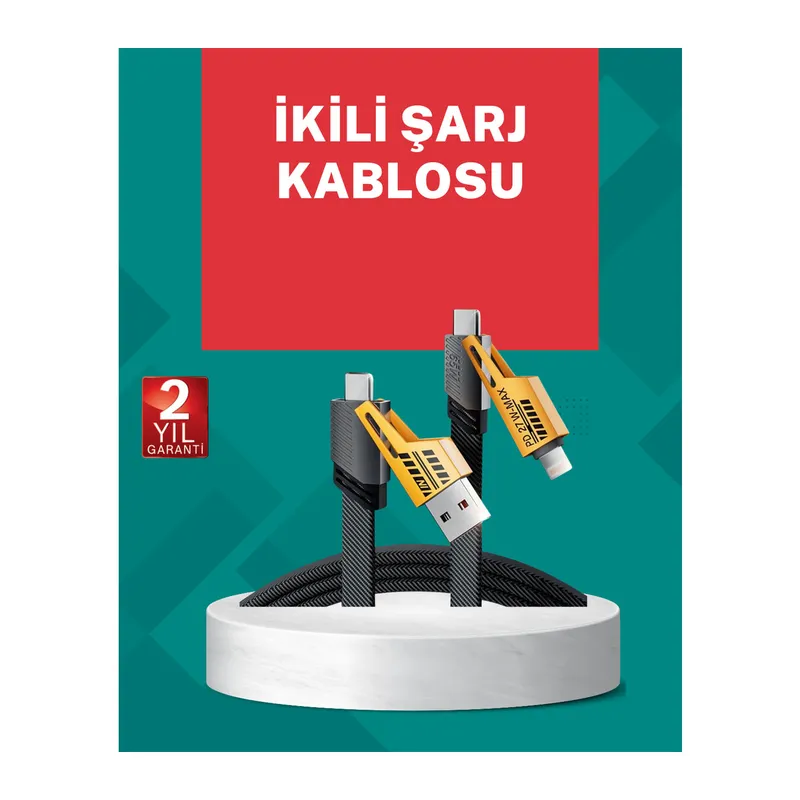 Akıllı Telefon Tablet Laptop Uyumlu 65W Güçlü Veri Kablosu