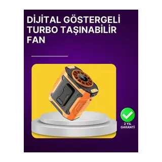 100 Kademeli Hız Ayarlı Taşınabilir Bel ve Boyun Fanı