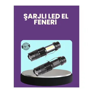 Suya Dayanıklı 4 Modlu Mini LED El Feneri