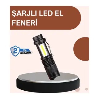 Alüminyum Gövdeli 2000 Lümen Güçlü LED El Feneri