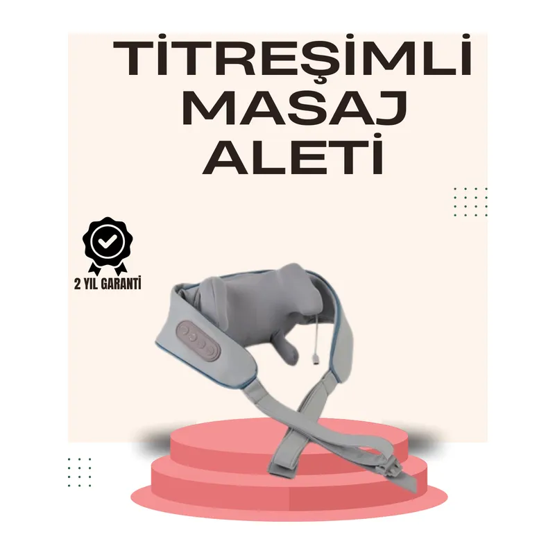 Kablosuz Boyun ve Omuz Masaj Aleti | Isıtmalı ve Yoğurmalı
