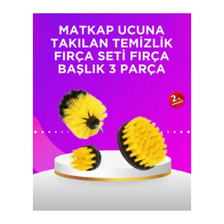 Matkap Ucu Temizlik Fırçası Seti Banyo Fayans Zemin İçin