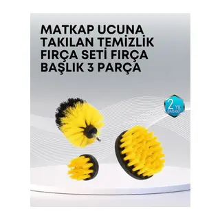 3’lü Matkap Ucu Temizlik Fırçası Seti Çok Amaçlı