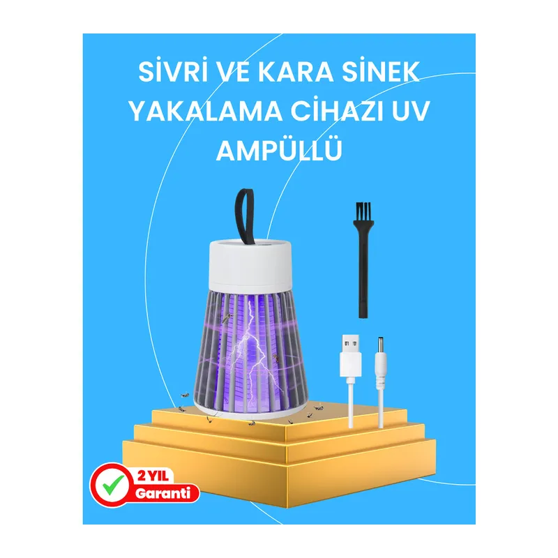 Çocuk ve Evcil Hayvan Dostu Sivrisinek Yakalama Lambası