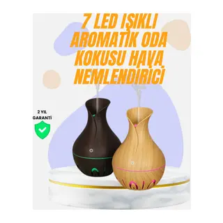 Led Işıklı Ultrasonik Oda Nemlendirici ve Uçucu Yağ Difüzörü