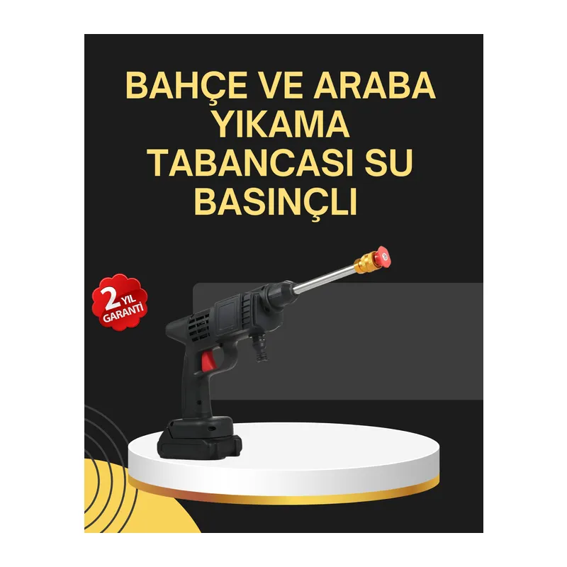 48V Şarjlı Basınçlı Yıkama Tabancası Köpük ve Çift Nozul 2025 Model