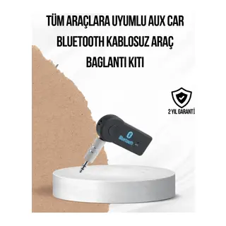 Araç İçi Bluetooth AUX Adaptörü ve Telefon Görüşme Cihazı