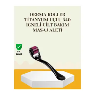 Titanyum Dermaroller 540 İğne Cilt Onarım ve Kolajen Üretim Desteği