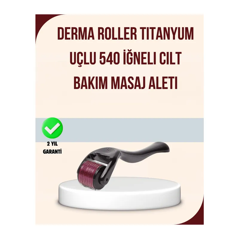 Titanyum Mikro İğneli Dermaroller 1 mm Kırışıklık ve Leke Karşıtı