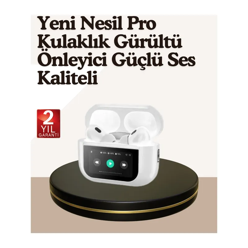 Dokunmatik Kontrollü Gürültü Önleyici Bluetooth Kulaklık Şarj Göstergeli