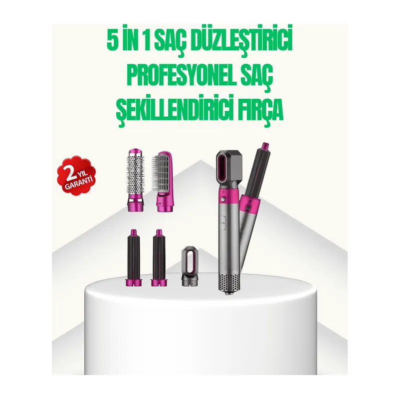 5’i 1 Arada Profesyonel Saç Şekillendirici Tek Cihazla Sınırsız Stil