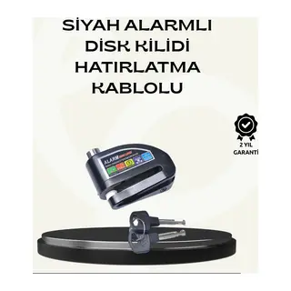 Çift Modlu 110dB Alarmlı Disk Kilidi Suya Dayanıklı