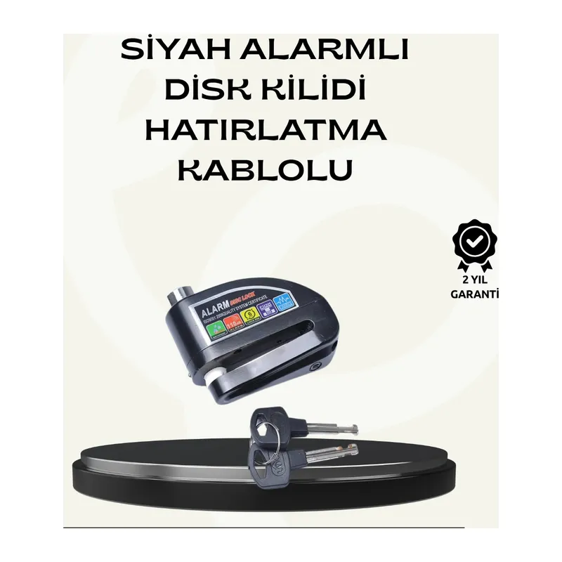 Çift Modlu 110dB Alarmlı Disk Kilidi Suya Dayanıklı