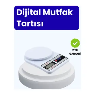 Dijital Mutfak Terazisi 10kg Kapasiteli 1g Hassasiyetli
