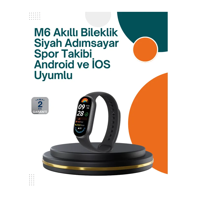 iOS ve Android Uyumlu Akıllı Bileklik – Çok Fonksiyonlu Kullanım