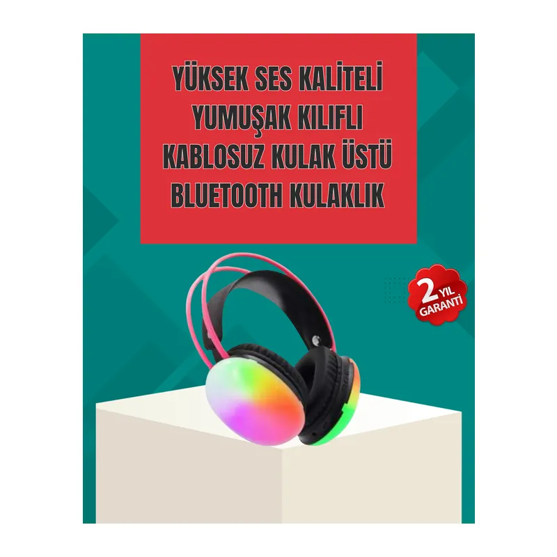 Type-C Şarjlı RGB Işıklı Bluetooth Oyuncu Kulaklığı