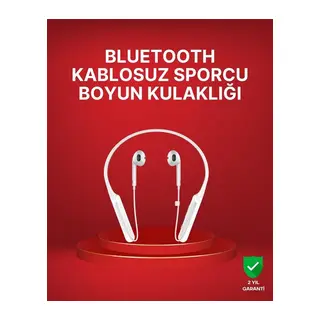 Boyun Askılı Kablosuz Kulaklık – Uzun Süreli Batarya Performansı