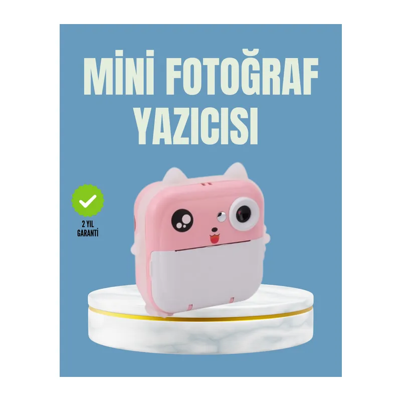 Anında Baskı ve Yüksek Çözünürlüklü Çift Lensli Fotoğraf Makinesi