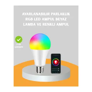 Uzaktan Kumandalı Akıllı LED Ampul, Enerji Tasarruflu