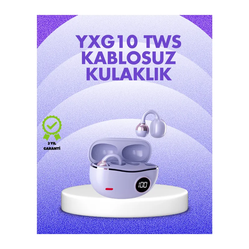 YXG10 Kablosuz Kulaklık – Bluetooth 5.4, Dokunmatik, LED Ekranlı Şarj Kutusu
