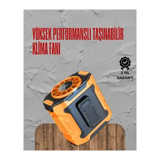 Turbo Mini Fan – Dijital Ekranlı, Sessiz & Şarjlı Serinlik!