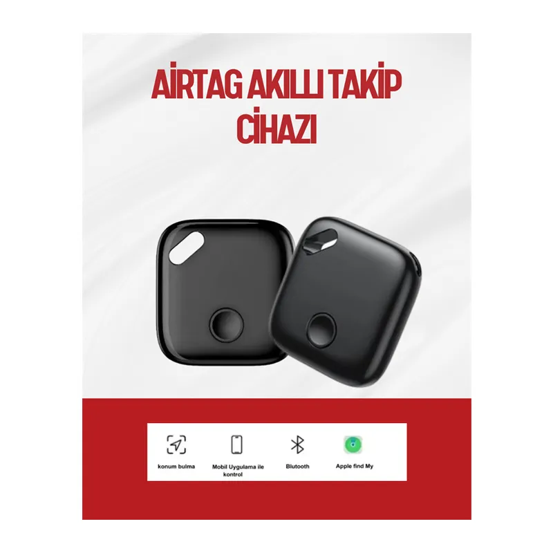 iOS Uyumlu Smart Tag | Uzun Pil Ömrü | Bul Uygulaması ile Entegre Akıllı Takip Cihazı