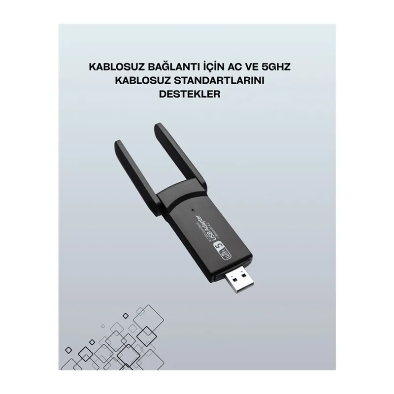 USB WiFi Adaptör – 1200 Mbps Hız