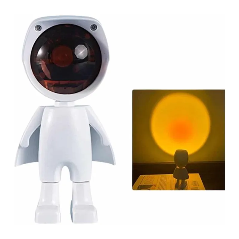 Projeksiyon Güneş Lambası Astronot Gün Batımı Projektör LED Işıklı