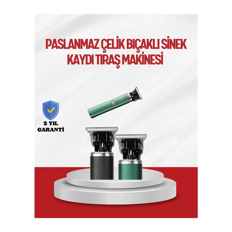 Saç Sakal Ense Paslanmaz Çelik T-Bıçak Vücut Tıraş Makinesi
