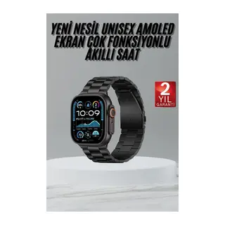 Ultra 3 Kordonlu Amoled Ekran Akıllı Saat Çok Fonksiyonlu Uyku ve Sağlık Takibi