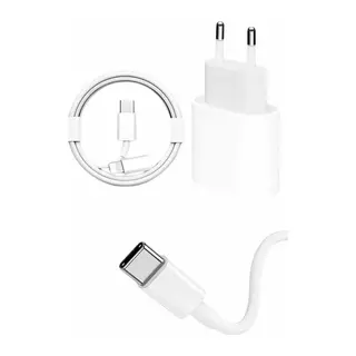 15/Pro/Pro Max 25W İOS Uyumlu Hızlı Şarj Aleti Adaptörlü Beyaz