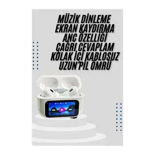 Dokunmatik Ekranlı Air Pro 2 ANC Kulaklık Kablosuz Çok Fonksiyonlu