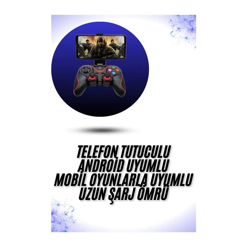 Yeni Nesil X3 Gamepad Android Uyumlu Telefon Tutucu Özellikli Joystick