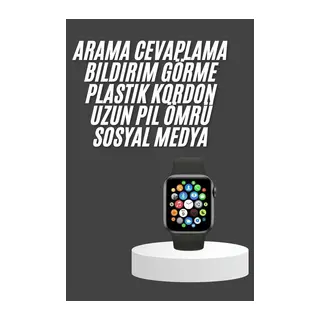 Akıllı Saat Çok Fonksiyonlu Uyku Takibi Adımsayar Nabız Ölçer Arama Cevaplayan