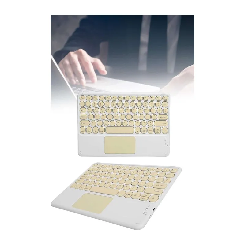 Android ve İOS Uyumlu Bluetooth Klavye Touchpad Slim Kablosuz Wifi Q Klavye