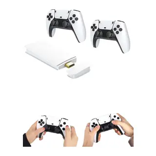 4K HD Görüntü Kaliteli Retro Game Stick 20000 Oyunlu Çift Kollu Beyaz Game Stick
