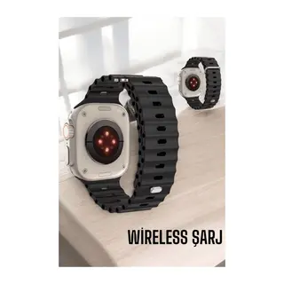 45 MM Gri Kasa Ultra Akıllı Saat Sesli Görüşme, Sağlık Takibi, Suya Dayanıklı