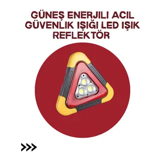 Alüminyum Gövdeli LED Üçgen Reflektörlü Acil Işık