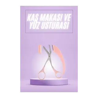 Taraklı Kaş Makası ve Ustura Seti Kaş Düzeltme Makası Kaş Bıyık Alma Aleti