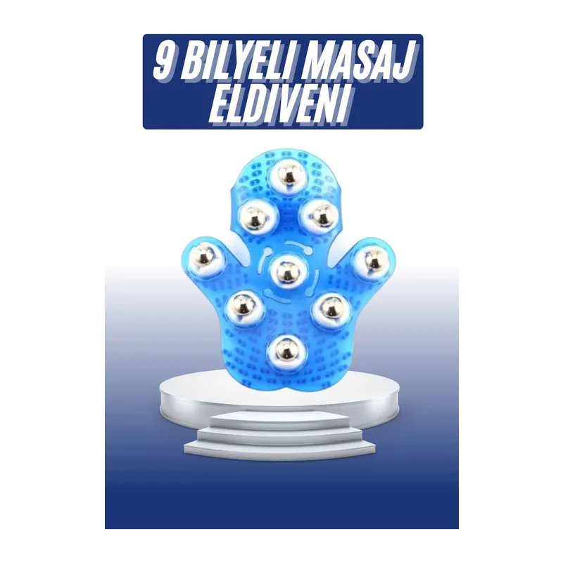 Masaj Aleti El Şeklinde Omuz Bacak Bilyeli Masaj Eldiveni El Şekilli