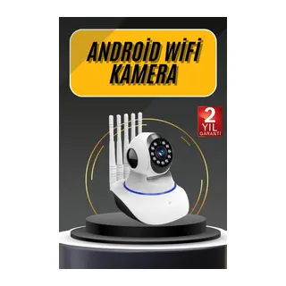 Akıllı Gece Görüşlü Sensörlü Wifi Kamera Telefondan Takip Edilebilir
