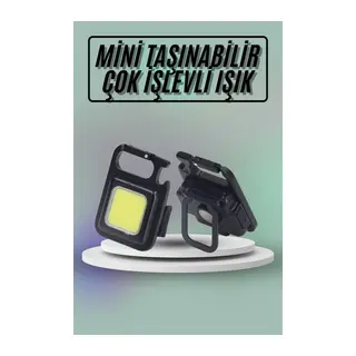 Mıknatıslı Parlak Led Işık 3 Fonksiyonlu Şarj edilebilir Ledli Mini Taşınabilir