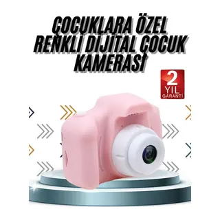 Çocuklara Özel Fotoğraf Ve Video Çeken Mini Çok Renkli Fotoğraf Makinesi