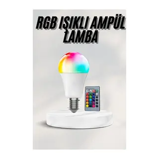 Akıllı RGB Led Ampul Led Uzaktan Kumandalı Renk Değiştiren Ampul