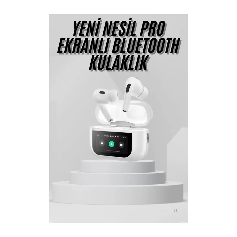 Dokunmatik Ekranlı Air Pro 2 ANC Kulaklık Kablosuz Çok Fonksiyonlu