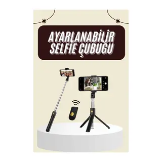 Cep Telefonu Tripod Standı Manyetik Selfie Sopa Bluetooth Uzaktan Kumandalı