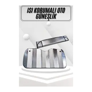 Güneşlik Koruyucu Perde Metalize Oto Araç Araba Güneşliği Ön Cam Güneşliği