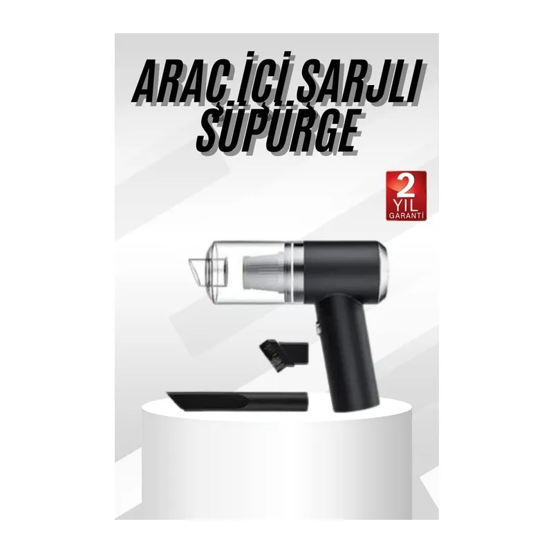 Yeni Nesil Mini Vakumlu Araç Süpürgesi El Süpürgesi Şarjlı