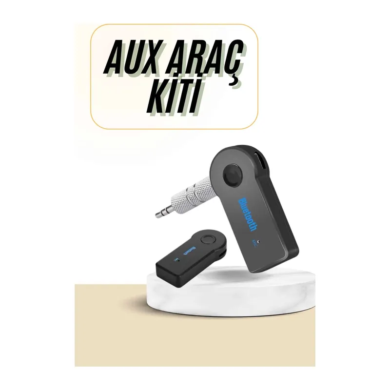 Bluetooth Araç Kiti Aux Çıkışlı Telefon Müzik Alıcı Tüm Cihazlara Uyumlu